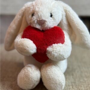 Jellycat Bashful Red Love Heart Bunny (Little) RETIRED